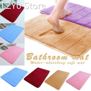 Soft Plain Absorberende Soft Memory Foam Badmat Badkamer Dou