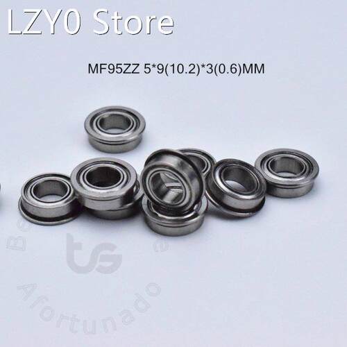 Flange 10pcs MF95ZZ 5*9(10.2)*3(mm) Free shipping chrome st