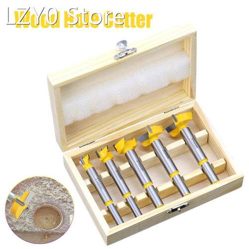 5pcs Dia 15 20 25 30 35mm Tips Hinge Boring Drill Bit Set fo