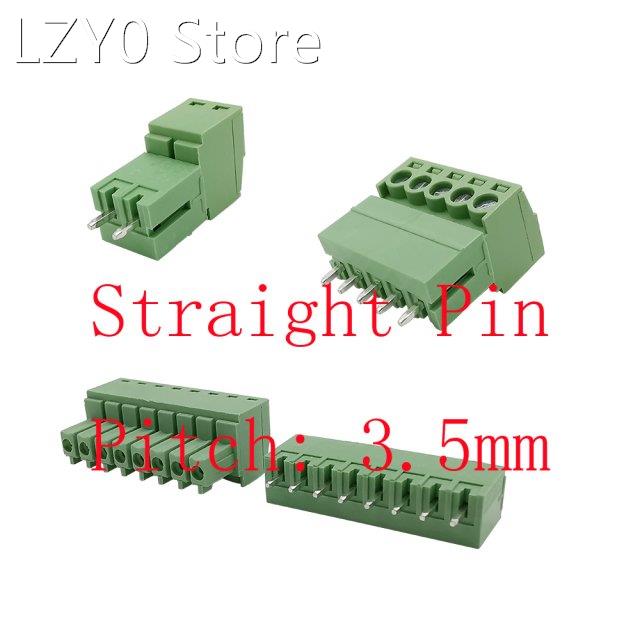 5Pairs 15EDG 3.5mm KF2EDG 3.5mm Pitch PCB Screw Terminals Bl