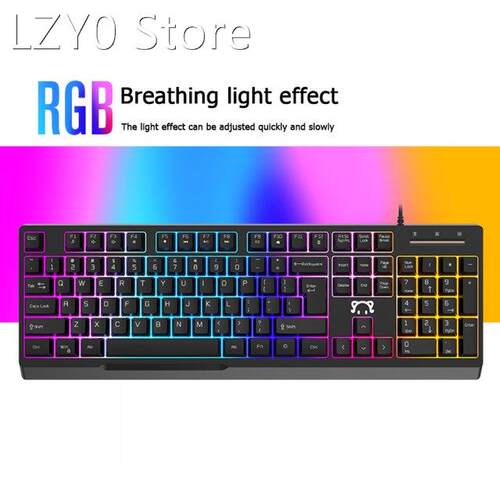 Stk090 Gamin Keyboard 104 Keys Usb Wired Mechanical Feeling