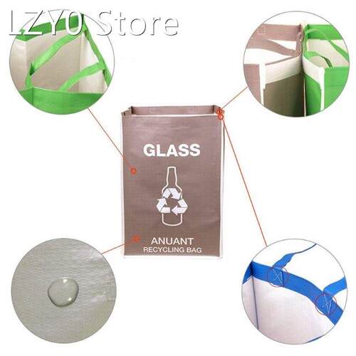 Separate Recycling Waste Bin Bags for Kitchen Office in Home