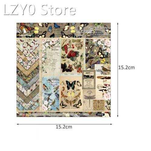 12 Patterns Aesthetic Stickers For Journaling Vintage Scrapb