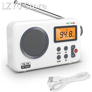 Portable AM FM Stereo Shortwave Radio with LCD Screen, Earph