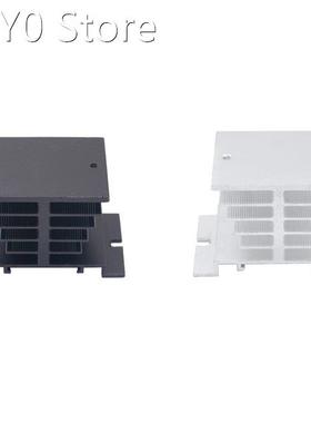 1pc Black Single Phase Solid State Relay SSR Aluminum Heat S