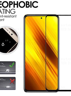 pocox3 2Pcs full cover Protective Glass for xiaomi Poco X3