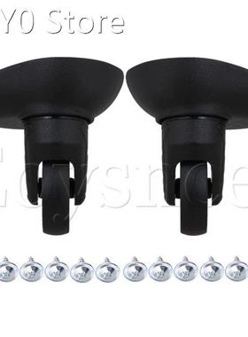 2 Pieces Black 10x8.5x5.5cm Luggage Replacement DIY Swivel C
