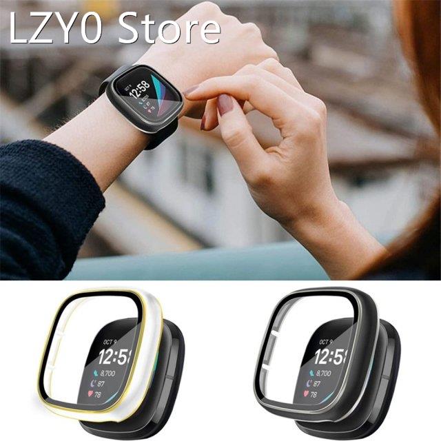 New PC Full Screen Protector Cover Case For Fitbit Versa 3 /