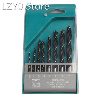 8pcs 7Sizes HSS Cuspidal Twist Drill Bit 3mm/4mm/6mm/7mm/8mm