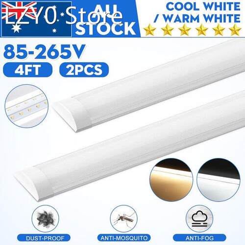 2PCS 120cm AC85-265V LED Surface Mount Lights 2835SMD LED Ba