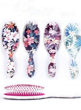 1pc Cute Anti static Hair Brush Massage Comb Shower Wet Det