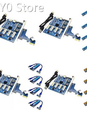PCI-E X1 to PCI-E Expansion Card Adapter Replacement 1 to 4
