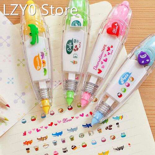 Korea Creative Correction Tape Sticker Cute Cartoon Book Dec