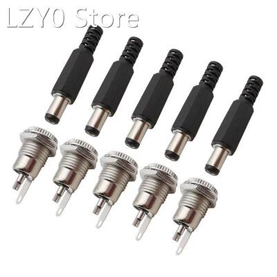 5Pair DC099 5.5x2.1mm DC Power Supply Female Jack Socket Scr