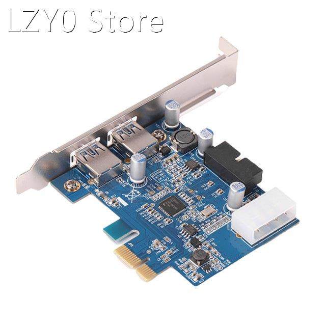 expansion converter riser card 2 ports pci express x1 to usb