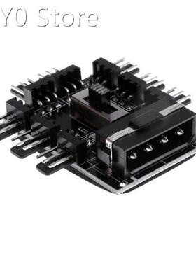 4Pin IDE Powered 8 Way 3pin Cooling Fan Power Cable Extender