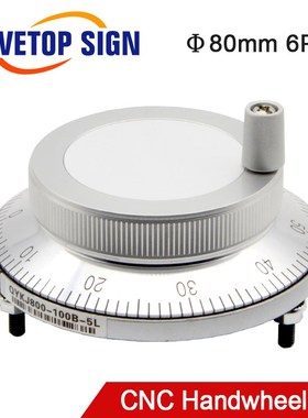 CNC Electronic Hand Wheel MPG Handwheel Dia.80mm 5V 6pin Pul