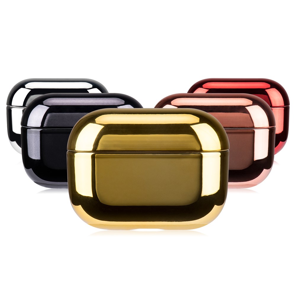 For AirPods Pro Case Luxury Gold Plating Hard Cover Bluetoo