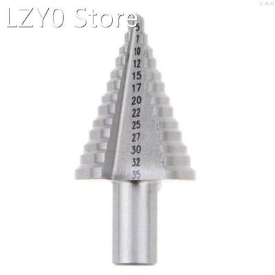 13 Step HSS Spiral Grooved Conical Cone Drill Bit Hole Cutte
