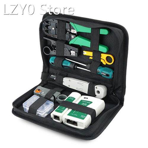 Network Cable Repair Tool Kit Set Rj45 Rj11 Cat6 Cable Teste