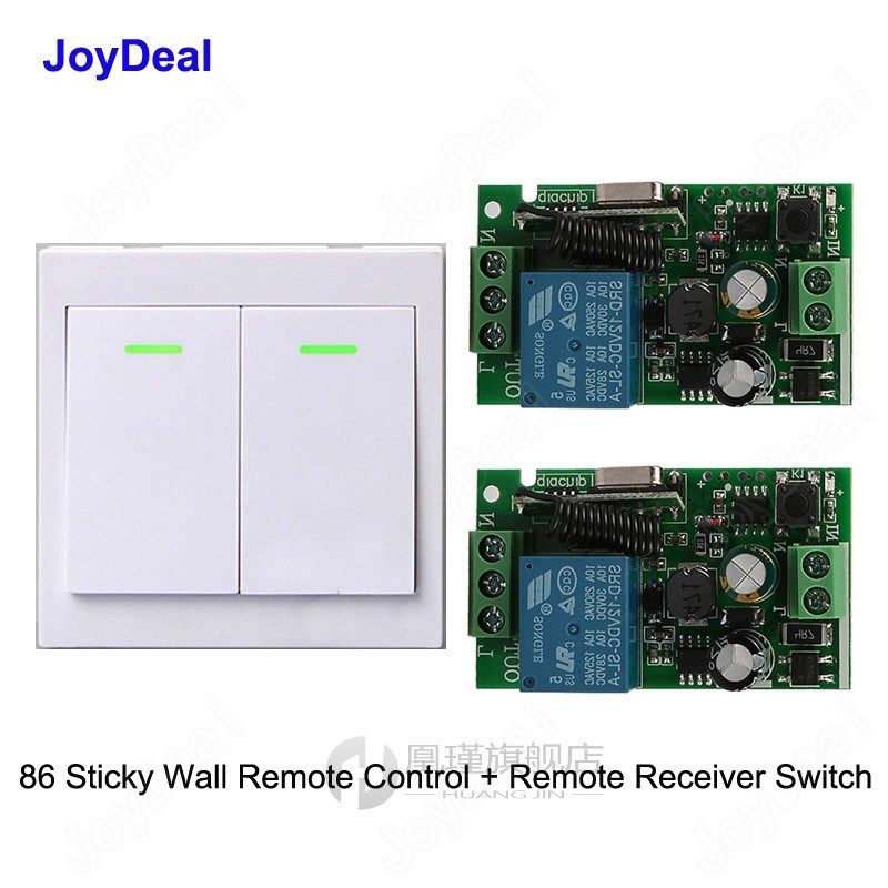 433MHz AC 220V 2CH Wireless RF Remote Control Switch Wireles