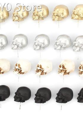 5pcs/box Resin Skull Thumbtack Drawing Pins Pushpin Cork Boa