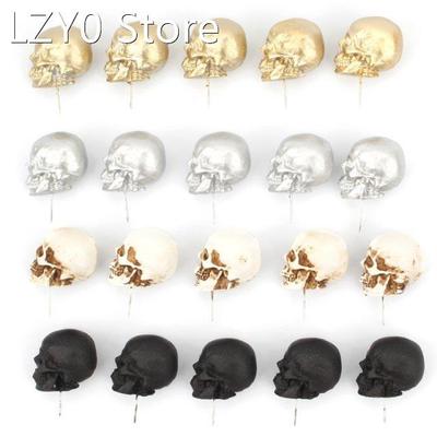 5pcs/box Resin Skull Thumbtack Drawing Pins Pushpin Cork Boa