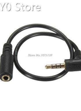 3.5mm 4Pole Angled Male to Female AUX Audio OMTP Interchange