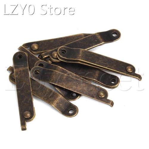 2pcs Bronze Home Furniture Decorative Lid Support Hinge Stay
