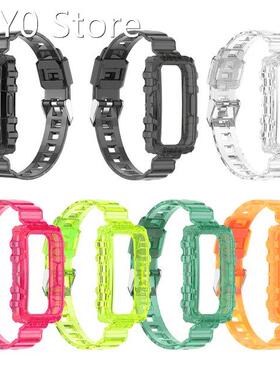 TPU Transparent Watch Strap For Huawei Honor Band 6 Soft Wri