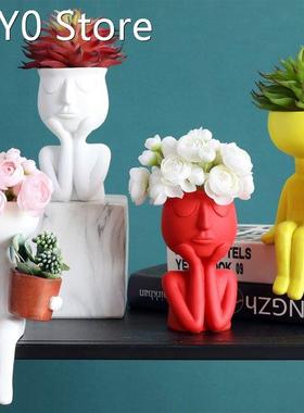 Nordic Resin Flower Pot Planter Succulents Plant Bonsai Abst