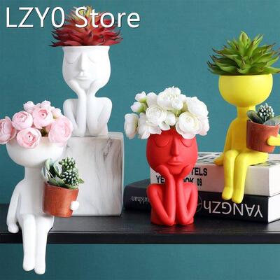 Nordic Resin Flower Pot Planter Succulents Plant Bonsai Abst