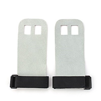 1Pair Cowhide Hand Grips Gymnastics Leather Gloves Anti-Skid