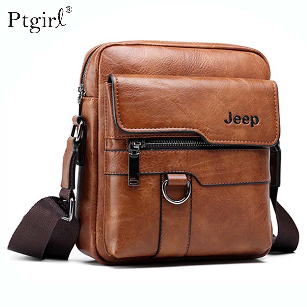 Jeep Luxury Brand Men Messenger Bag Crossbody Business Casu
