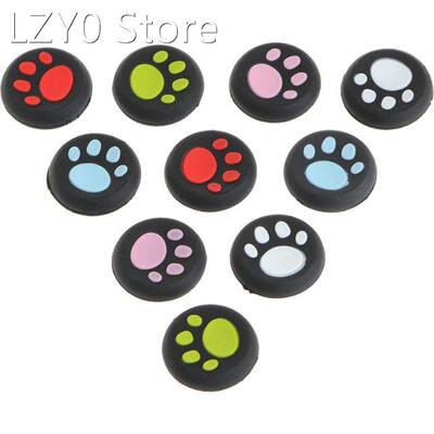 10Pcs/Set Cat Claw Silicone Thumbstick Grips Cap For PlaySta