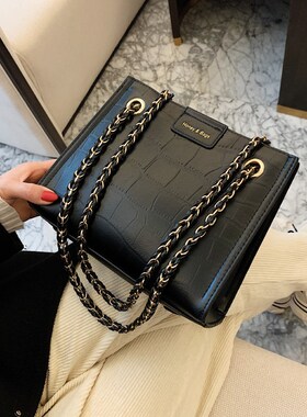 2020 winter new fashion shoulder bag stone pattern casual m