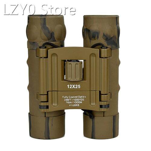 12×25 Binoculars Waterproof Camouflage Telescope BAK4