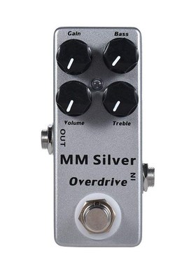 MOSKY MM Silver Electric Guitar Overdrive Effect Pedal Full