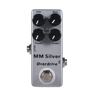 MOSKY MM Silver Electric Guitar Overdrive Effect Pedal Full