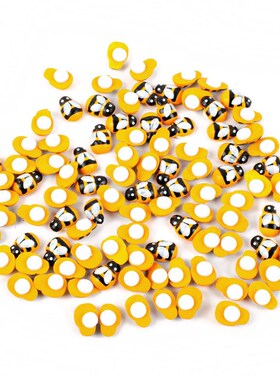 Home Decoration 100PCS/Lot Mini Bee Wooden Ladybug Sponge Se