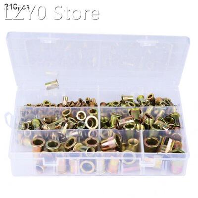 210Pcs/lot Carbon Steel Nutsert Assortment Kit Galvanized Ri