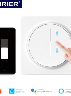 Tuya Smart Wifi Dimmer Light Switch EU, Touch Dimming Panel