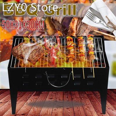 Foldable BBQ Grills Patio Barbecue Charcoal Grill Stove Stai