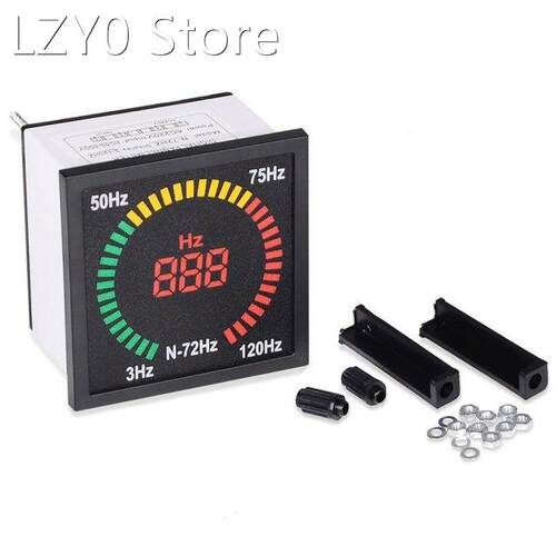 Square LED Digital Voltmeter Ammeter Frequency Current Volta