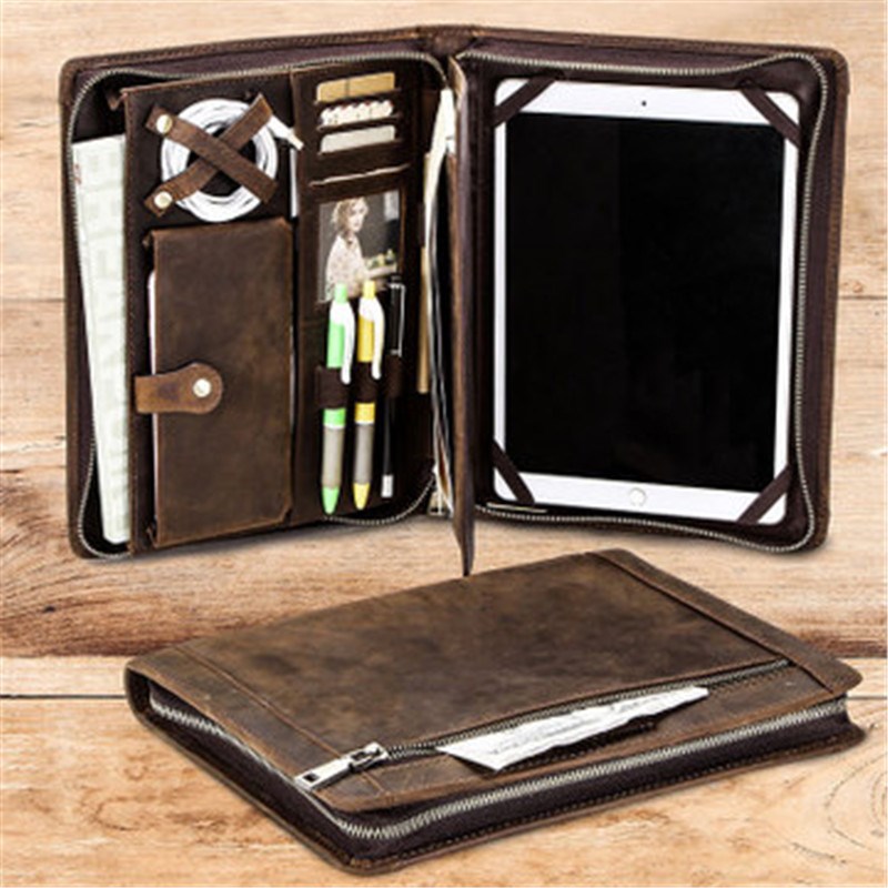 luxury multi purpose leather bag case for ipad 9.7 10.5 10