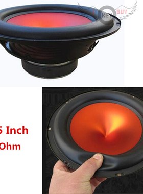6.5 Inch 4 Ohm 400W V-shaped Red Funnel Cone Thick Rubber Ed