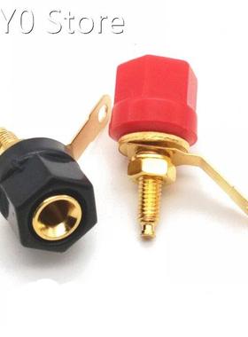 20/10pcs Red and Black Hex Cap Head Terminals Speaker Amplif