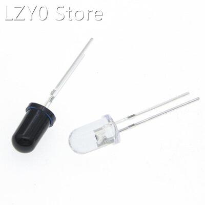 100pairs=200pcs 5mm 940nm LEDs infrared emitter and IR recei