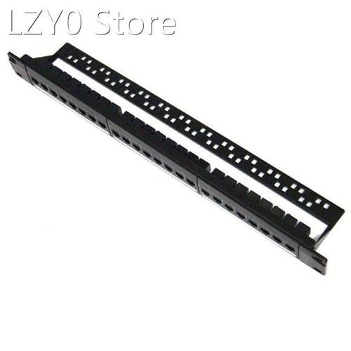 24 Port CAT6 Patch Panel Connector Network Cable Adapter Key