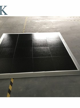 Quickly assemble outdoor PVC dance floor in section for wedd